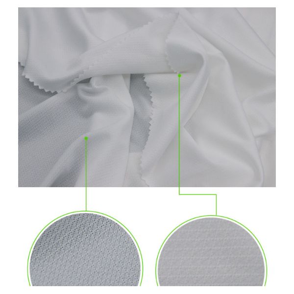 Single Side Mesh Circular Knit Fabric Lightweight With Diamond For Leisure