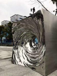 China 500CM Mirror Stainless Steel Sculpture Garden Mall Decorative Sculpture on sale