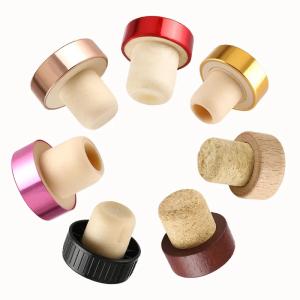 Non Refillable Custom Color High Polymer Corkpo With Aluminum Top OEM