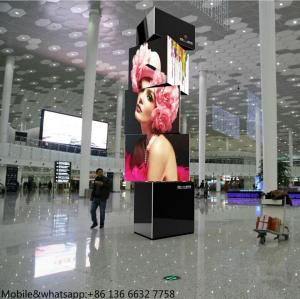 China 3d display board advertising spinning led panels prices on sale