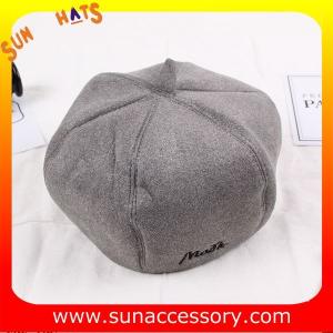 QF17070 Sun Accessory customized corduroy beret hat ,ladies beret hat