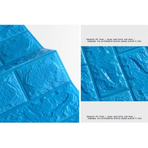 Green 8mm 3d Foam Brick Self Adhesive Waterproof Wall Sticker