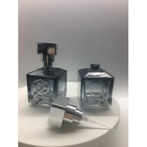 Square Shape Empty 50ml Glass Perfume Container Gradient Color