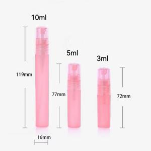 Cheap 3ML 5ML &amp; 10ML Plastic Perfume Sprayer Pen Empty Container for Perfume With Matte Color Finished for sale