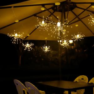 8m Control Starburst Fairy String Lights RGBW RWB For Holiday Decoration