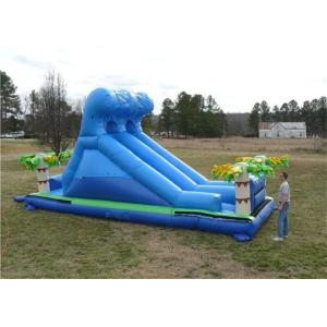 Cheap PVC Tarpaulin Commercial Inflatable Slide , Renting Roaring River Slide for sale