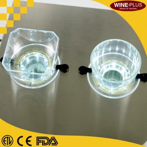 Powder Coated Chilled Shot Dispenser in black color with Decorative Colorful