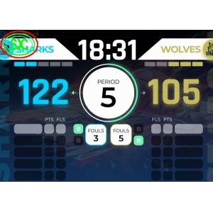Waterproof P4 Outdoor Led Scoreboard Video Screen With Score System Hight