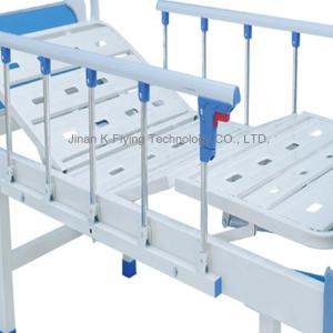 ISO 9001 2 Handles Manual Nursing Bed Detachable Head