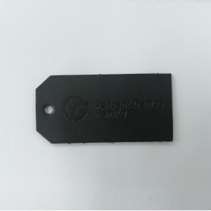 Embossed Logo Suede Microfiber PU Leather Label Washable Custom Color