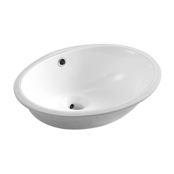 Quality Bathroom White Ceramic Wash Basin 465x385x190mm With Overflow wholesale