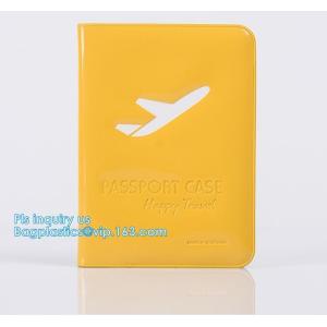 shinny promotion PVC Passport cover or Passport Case, PU and PVC grid card
