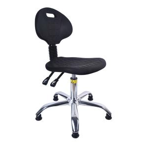 Black PU Foam Anti Static Lab Chair Esd Lab Chair With Backrest