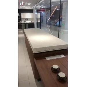 75in Family Stained Plywood Modern Beadboard Kitchen Cabinets U Shape Particle Board