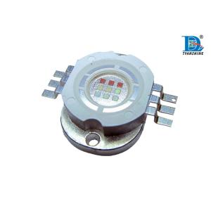15W RGB Multi Color LED Diode , Green 510 - 520nm 400mA with 180° Degree Angle