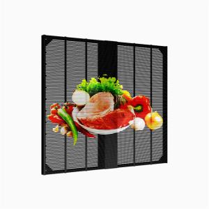 IP65 Indoor Outdoor Transparent LED Grille Screen Retail Store Exhibition Hall