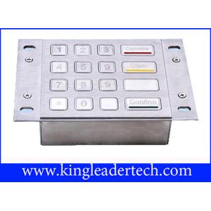 Panel Mount Numeric Metal Keypad In 4 x 4 Matrix For Game Machine And Kiosk