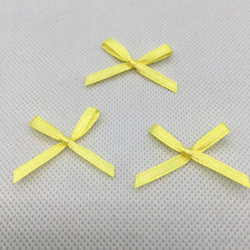Hand tied bow 0.3cm with satin ribbon bow knot handmade DIY bow