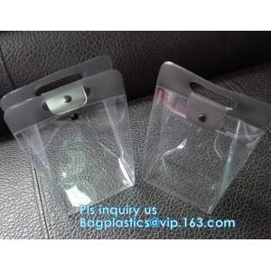 OEM Custom PVC Loop Handle Image Printed Plastic Shopping Bag, Sewing non-woven