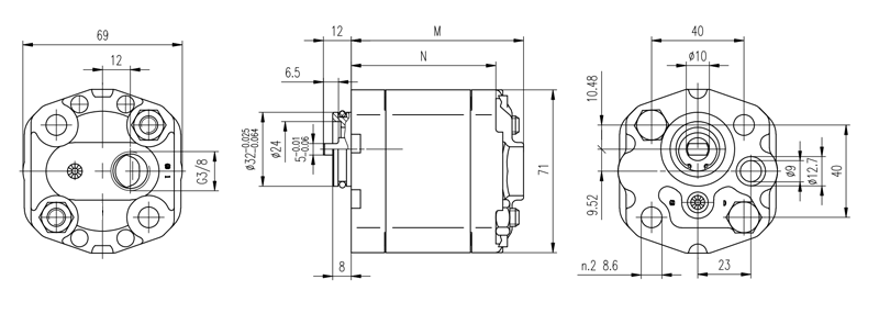 CBK Hydro Gear Pump Industrial Gear Pump High Pressure Wide Speed Range
