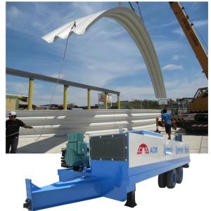 0.8-1.5mm Thickness ACM No-Grid 914-610 K Q Span Arch Roof Machine With 36