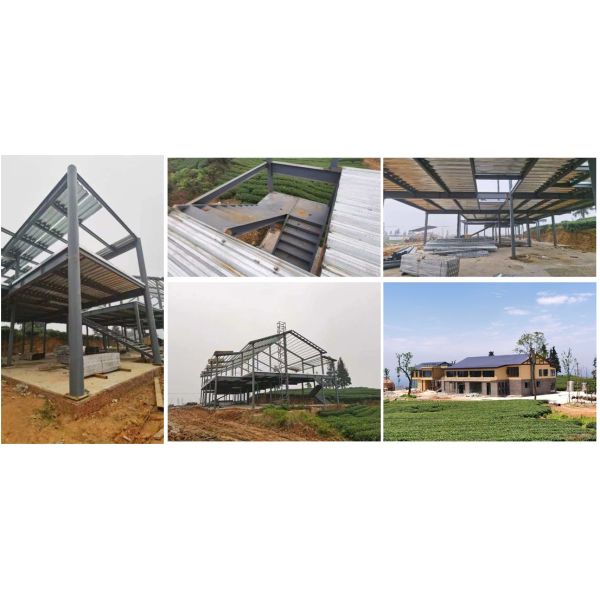 110km/h Metal Steel Structure Building For Steel Construction With Stair