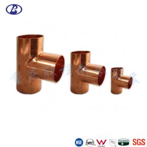 Wrought Copper Tee ASTM 1/2 Inch Refrigeration Pipe Fittings