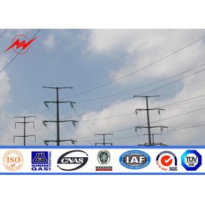 15m 800Dan Electrical Line Power Transmission Poles With Single / Double