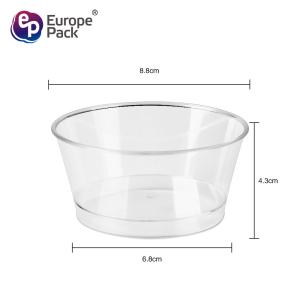 150ml clear plastic yogurt cups ice cream smoothie sundae cups