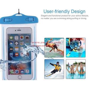 Waterproof soft clear PVC phone pouch bags case for samsung galaxy s8 J5 J7 J3