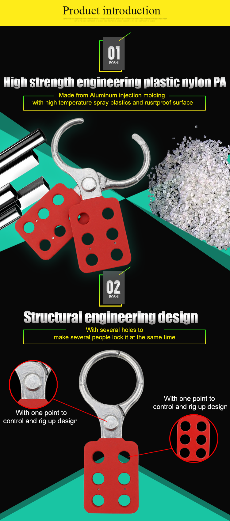 Lightweight Lockout Tagtout Hasps , Aluminum Master Lock 420 Lockout Hasp