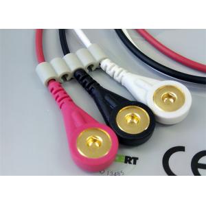 1M Length Patient Monitor Accessories , Monitor Connector Cable Solid Conductor
