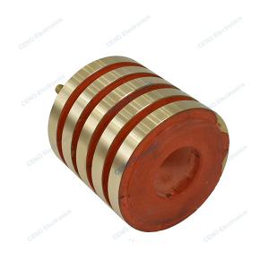 Carbon brush slip ring with 5 circuits 100A current and option for robot