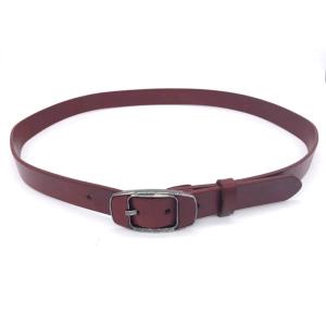 1-1/8“ Width Ladies Leather Waist Belt For Dresses And Buckle With Leather