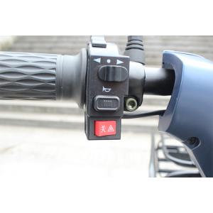 Blue color 60v32Ah battery 2 person capacity three wheel electric scooter with