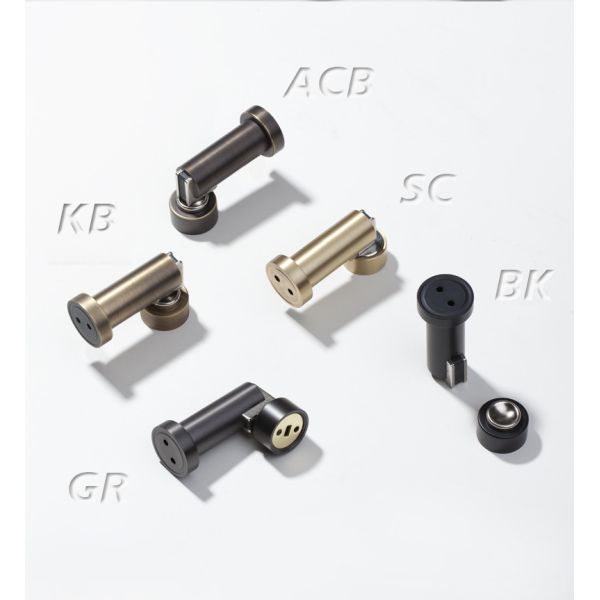 Pure Brass Non Perforated Anti Collision Door Stop , Bathroom Door Stopper Gate Resistor