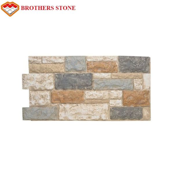Rusty Slate Cultured Stone Wall Cladding, Stacked Stone Panel, Ledger Stone