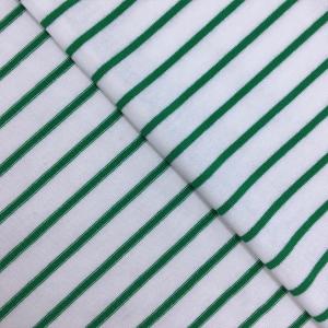 100% Combed Cotton Knitted Stripe Jersey Fabric Cotton Combed Stripe Fabric for