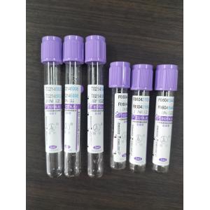 Glass K2 EDTA Tube for 1ml-10ml Capacity with Purple Tube Label Color in Glass
