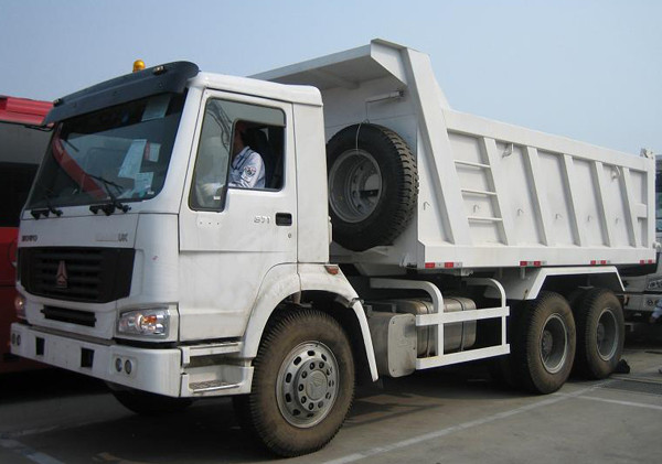 Tipper truck 371hp RHD or LHD WD615 engine white color Standard type and good quality