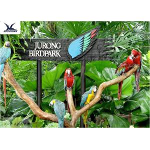 Birds Artificial Statues Animatronic Animals For Decoration / Handmade And