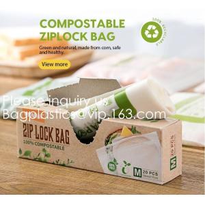 Cheap Biodegradable compostable Double Zipper Bag Ldpe Cartoon Zip lockk Bag With Logo, Shoes &amp; clothing, APPAREL for sale