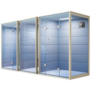 Cheap Various Sizes Soundproofed Workspace Featuring Built-in Ventilation System Designed to Improve Acoustic Comfort and Air for sale