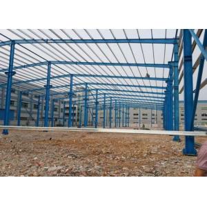Durable Steel Structure Workshop Painted / Galvanized Surface With 0.5KN/M2 Snow