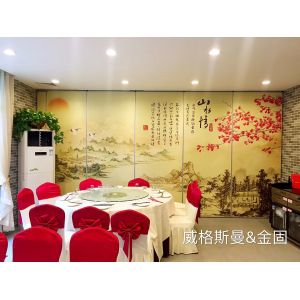 Cheap Foldable Folding Partition Wall with Aluminum Track and Roller Height 2000-6000 Mm Easy to Maintain for sale