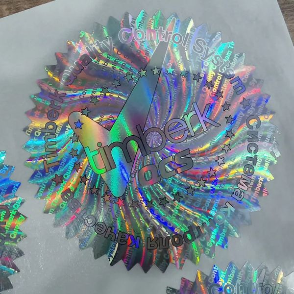 Laser Anti Counterfeiting Label with Laser-Secured Authentication Peel and Stick