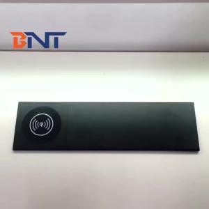 Wireless charger office sliding table power socket box with usb charger