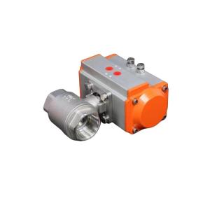 OEM Support 2PC Female Ball Valves with Pneumatic Actuator CF8/CF8m and Thread