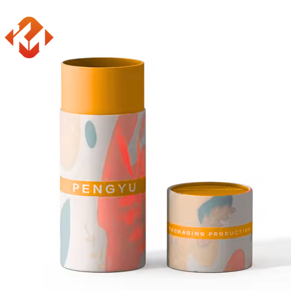 Quality High quality perfume and cosmetic essential oil round packaging cylindrical tube box with lid customized material size printing pattern wholesale