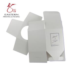 SGS Approve Foldable 350gsm White Cardboard Custom Candle Box Packaging